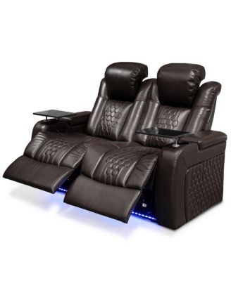 Power Recliner 2 PC, Top-Grain Nappa, Smart Charging, RGB LED