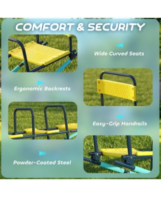 2 in 1 Teeter Totter Seesaw for Kids Age 3-8 for Indoor Outdoor