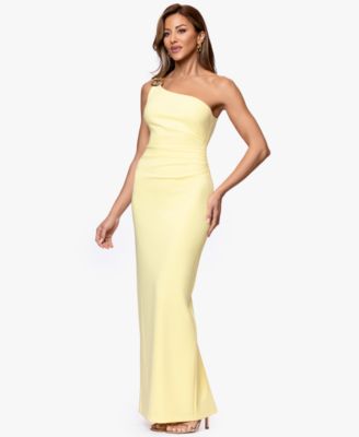 Petite One-Shoulder Ball Gown