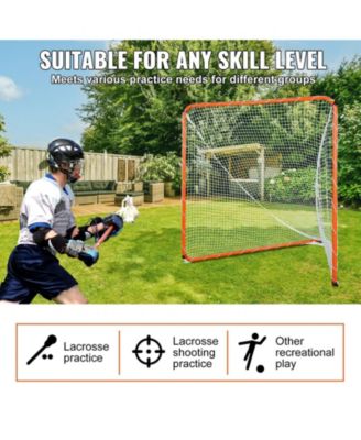 6 x 6 Ft Lacrosse Goal with Steel Frame and Carry Bag
