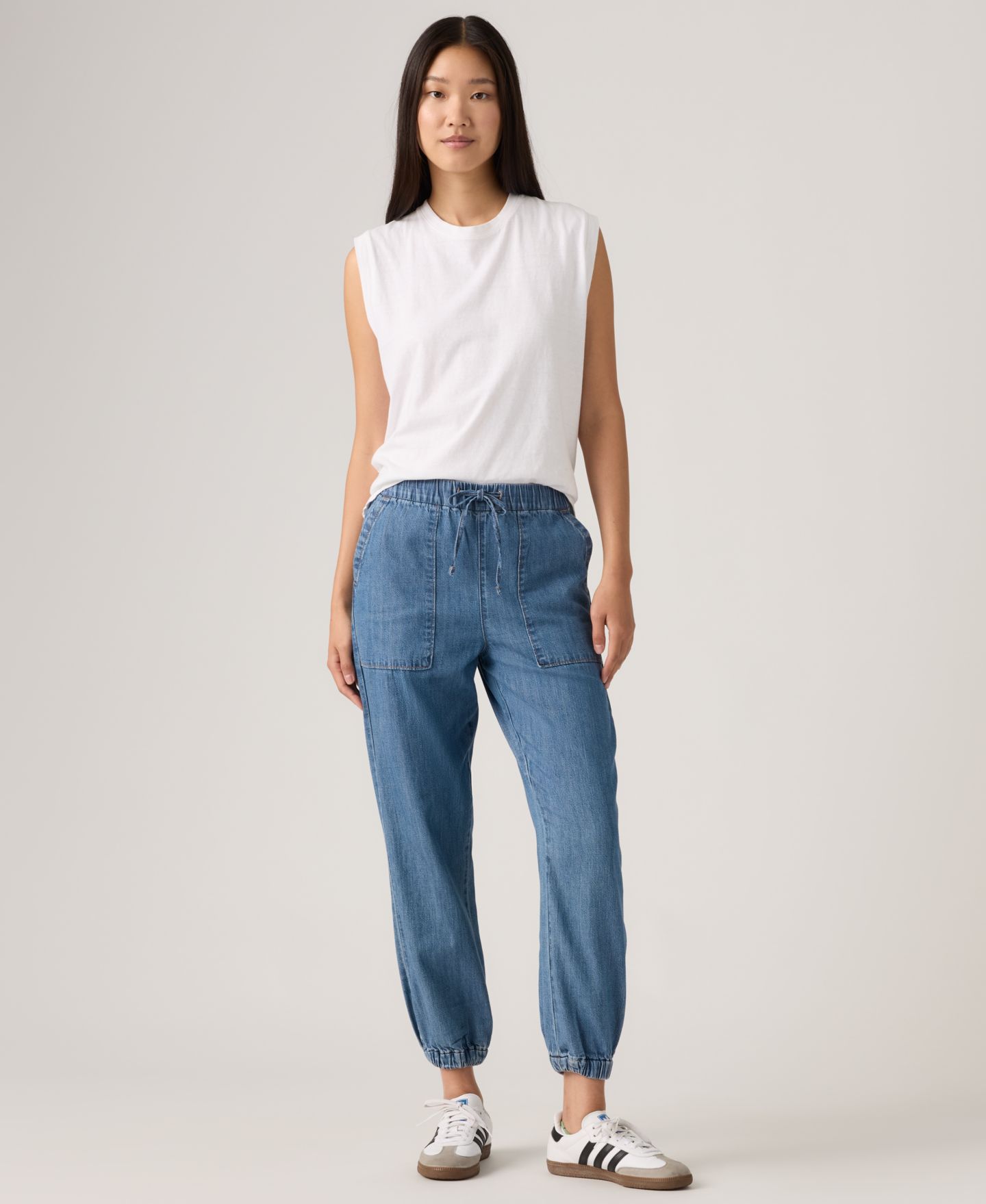 Женские брюки Levi's Essential Mid-Rise Jogger, цвет: Going Steady Jogger — фото 2