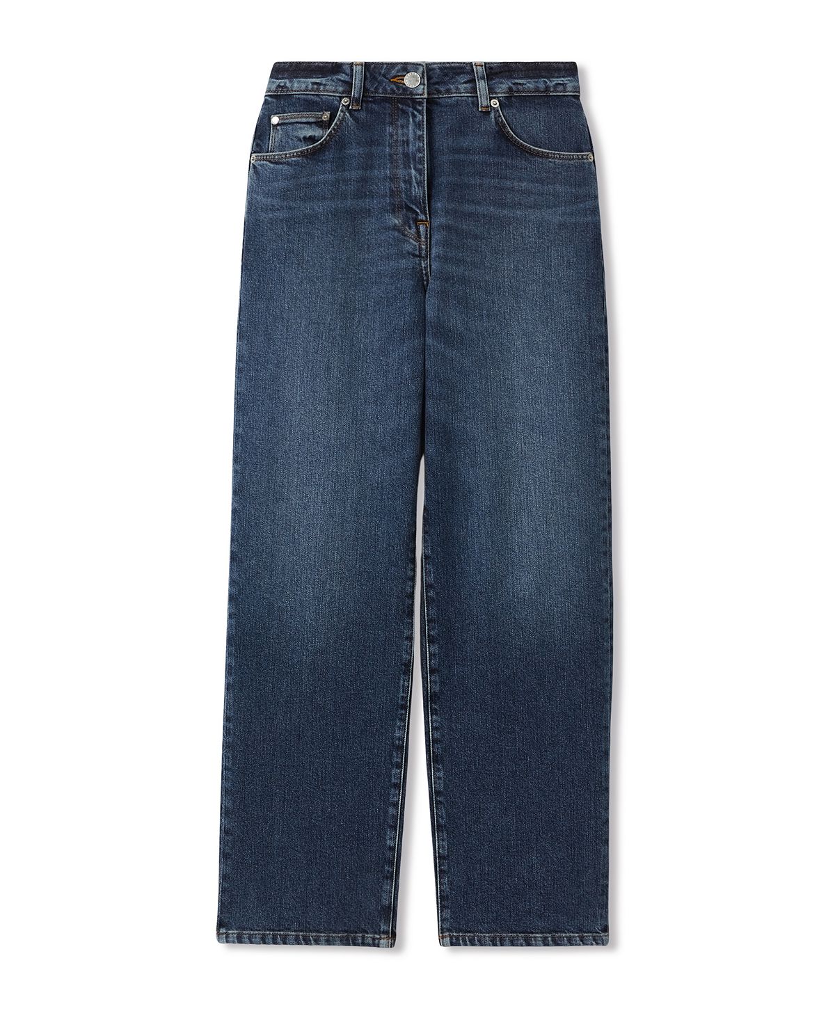 REISS Women's Selin Mid-Rise Straight-Leg Jeans view 5 — MAYCSS fashion products