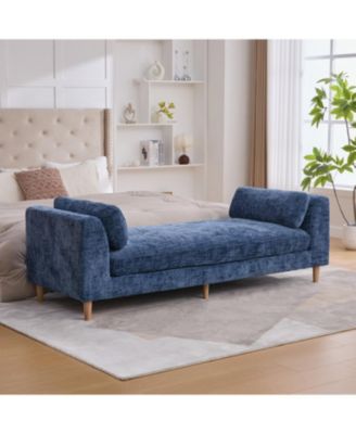 Streamdale Upholstered End of Bed Bench with Armrests & Bolsters