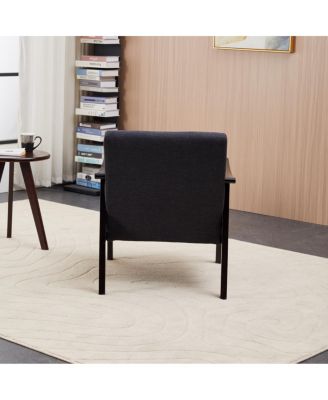 Modern medieval-inspired armchair with high back