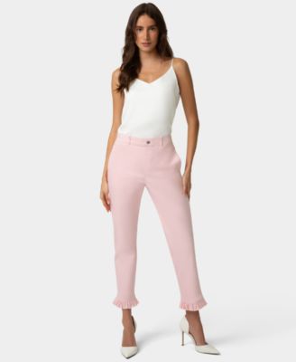 Women's Ruffle Denim Skimmer Pull-On Sleepwear Pant