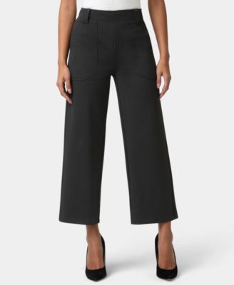 Women's Textured Cropped Wide-Leg Sleepwear Pant