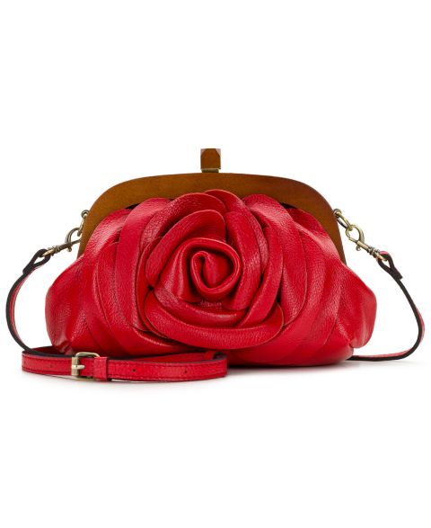Женские Patricia Nash Joelle Small Leather Wooden Frame Crossbody Bag