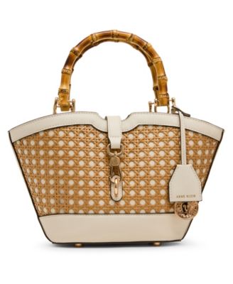 Rounded Medium Top Handle Tote Bag