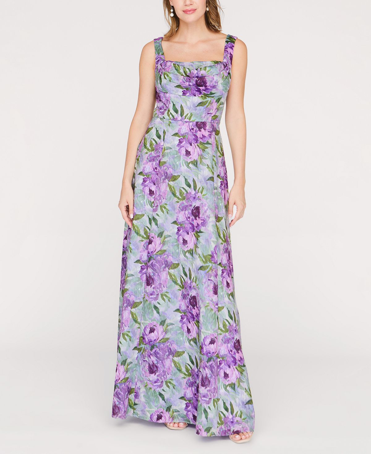 JS Collections Women's Jordana Square Neck A-Line Gown view 1 — MAYCSS fashion products