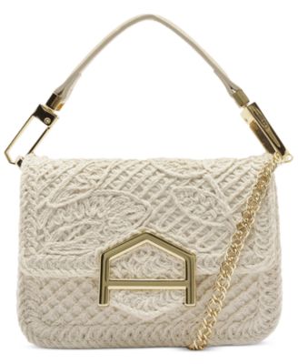 Lucy Mini Embroidery Snap Button Crossbody Bag