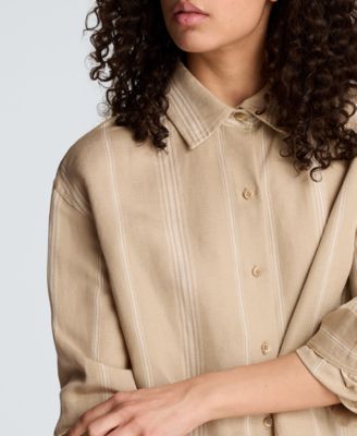 Women's Drop Shoulder Boyfriend Shirt