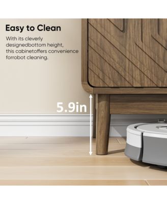 Storage Cabinet With Carved 2 Door Adjustable Layer Board