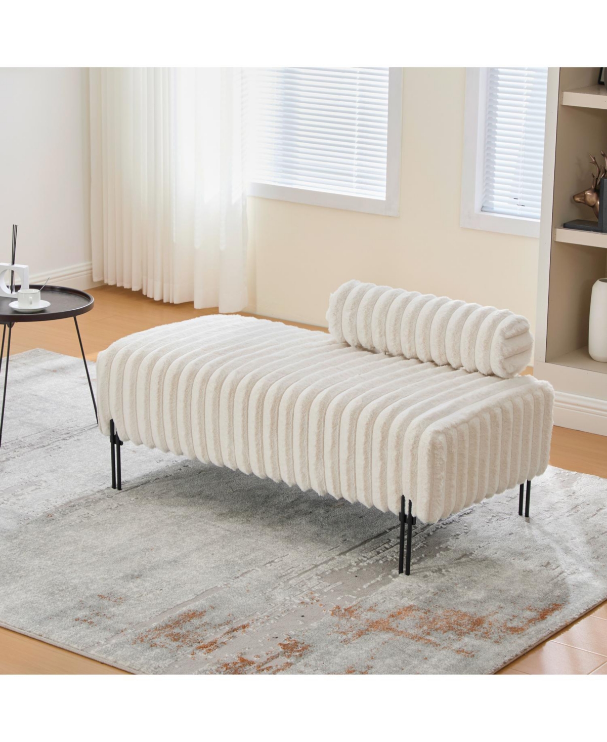 Streamdale Furniture 49.6" Mini Loveseat - Small Sofa/Bench with Adjustable Back