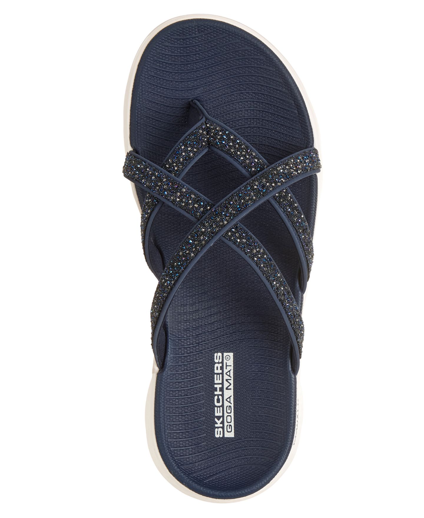 Женские сандалии Skechers GO Walk Flex Sandal - Starry Skies, цвет: Тёмно-синий — фото 5