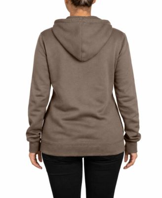Women's Blue Ice Loose Fit Super Heavyweight Fleece-Lined Pullover Hoodie