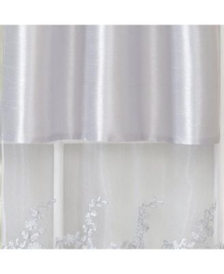 Polyester Bethany Embroidered 3 Piece Kitchen Curtains Tier & Swag Set