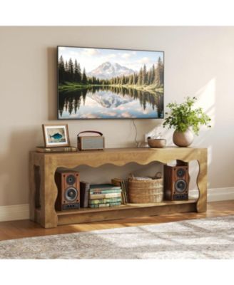 TV Stand for 65 Inch TV, Wooden Entertainment Center, Farmhouse TV Media Console Table