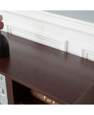 TV Media Stand with Faux Stacked Stone Surround