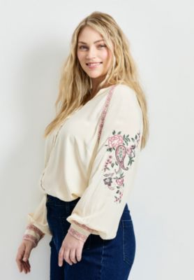 Women's Plus Size Chloe Embroidered Blouse