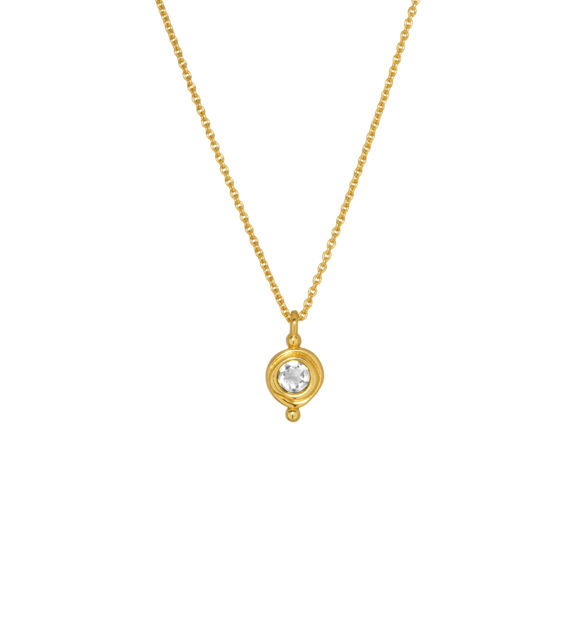 Ottoman Hands Birthstone Pendant Necklace