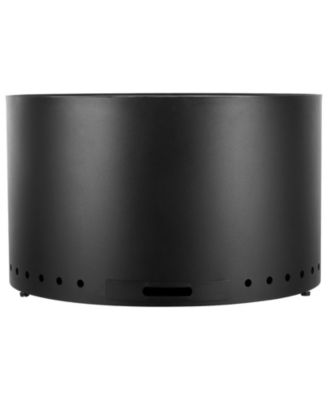 28-Inch Wood Burning Fire Pit with Removable Ash Pan, Stainless Steel Construction