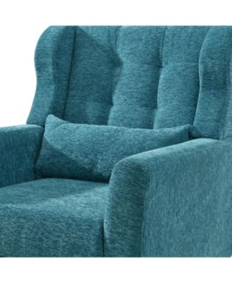 Ergonomic Velvet Chair w/ Waist Support