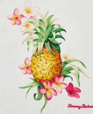 Pineapple Botanic Cotton Decorative Pillow, 20" x 20"
