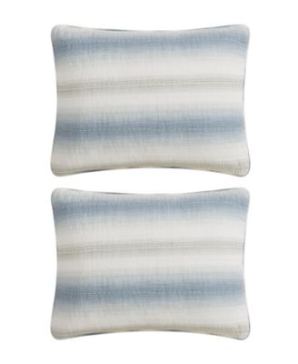 Prima Island Stripe Cotton Reversible 3-Pc. Quilt Set, Full/Queen
