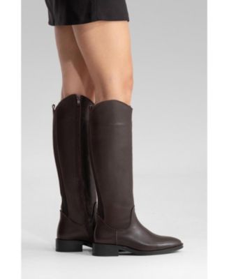 Forever and Always Shoes Women's Ruiz Leather Knee High Boot