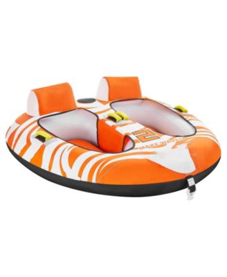 2-Person Towable Boat Tube with Dual Cockpits and Nylon Cover