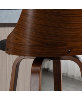 Counter Height Bar Stools Set of 2 Bar Chairs with Footrest,