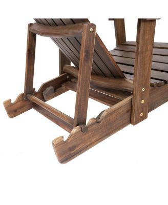 Hanlee Acacia Wood Folding Adirondack Chair