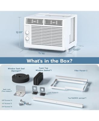 5000 BTU Window AC for 150 Square feet Sleep Mode