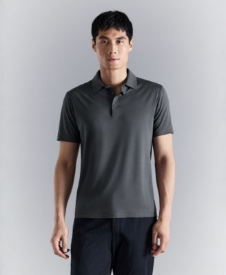 Men's Comfort Stretch Button Polo Shirt