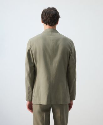 Men's Linen-Lyocell Blend Slim-Fit Suit Blazer