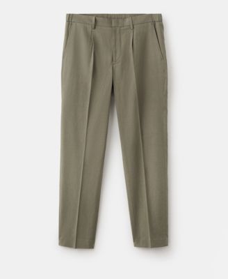 Men's Slim-Fit Linen-Lyocell-Blend Pants