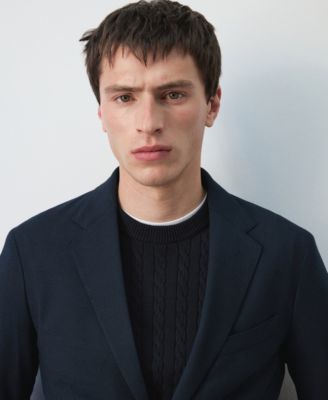 Men's Slim-Fit Pockets Jacket