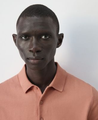 Men's Cotton Fine-Knit Polo Shirt