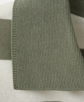 Men's Cotton Fine Knit Polo Sweater