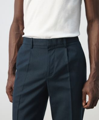 Men's Slim-Fit Linen-Lyocell-Blend Pants