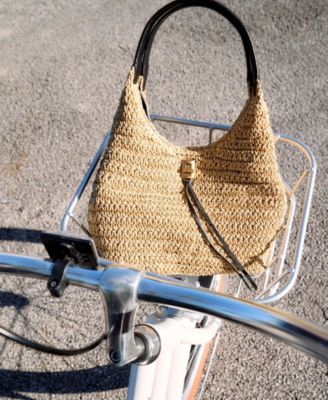 Darren Carryall Small Woven Straw Crossbody Bag