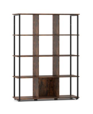 12-Cube Bookcase with 2 Anti-tipping Kits for Living Room