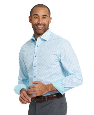 Men's Woven Mosaic Geometric Dress Shirt