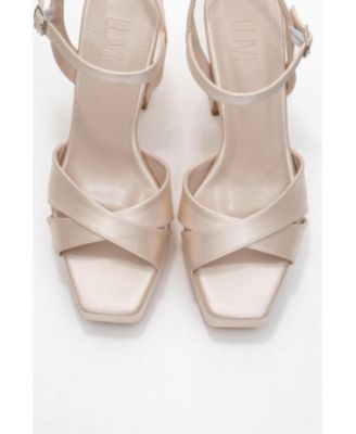 Women's Yulia Cross-Strap Platform Heel Sandal