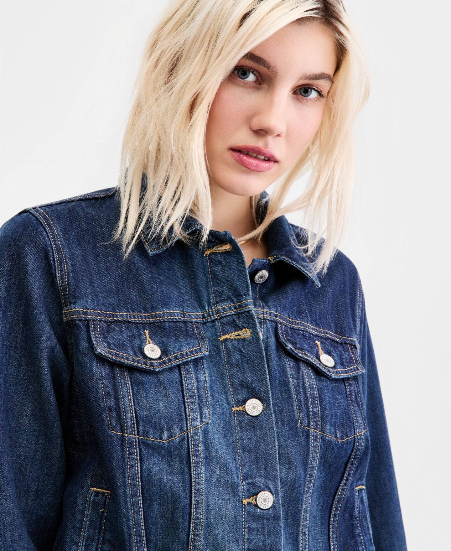 Женская куртка Lucky Brand Cotton Denim Trucker, цвет: Presidio — фото 2
