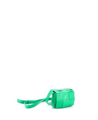 Candy Cassette Crossbody Bag Maxi Intrecciato Leather