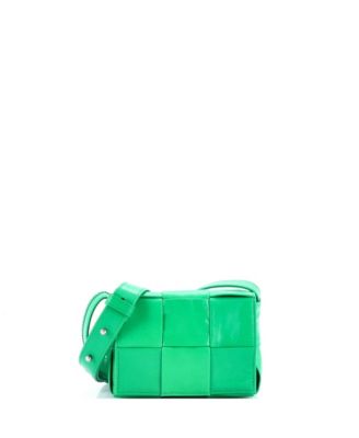 Candy Cassette Crossbody Bag Maxi Intrecciato Leather