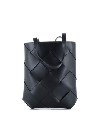 North South Billboard Tote Bag Intrecciato Leather