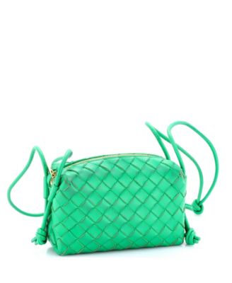 Small Loop Crossbody Bag Intrecciato Nappa