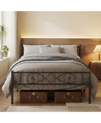 Twin Over Twin Bunk Bed with Stairs, Heavy Duty Steel Frame with Guardrails & Slats, Space Saving Bed for Kids